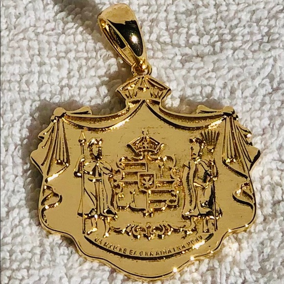 14k GOLD Hawaiian Coat of Arms 5mm x 20in Necklace - Picture 2 of 8